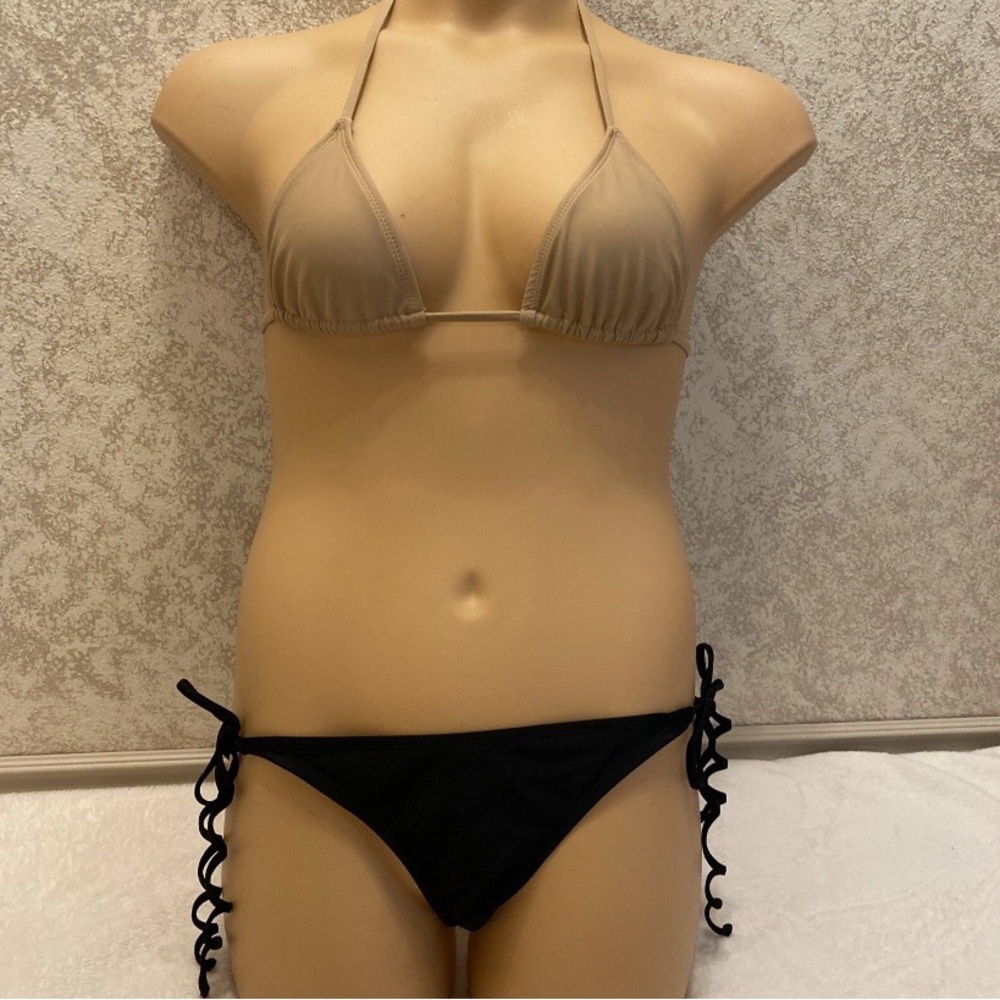 Dippin' Daisy's Beige and Black Bikini Set